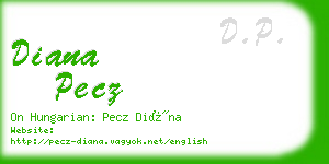 diana pecz business card